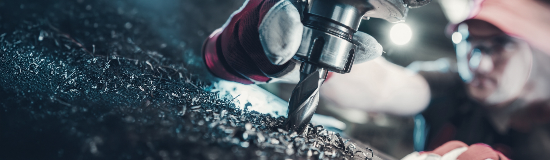 CNC machine servicing header