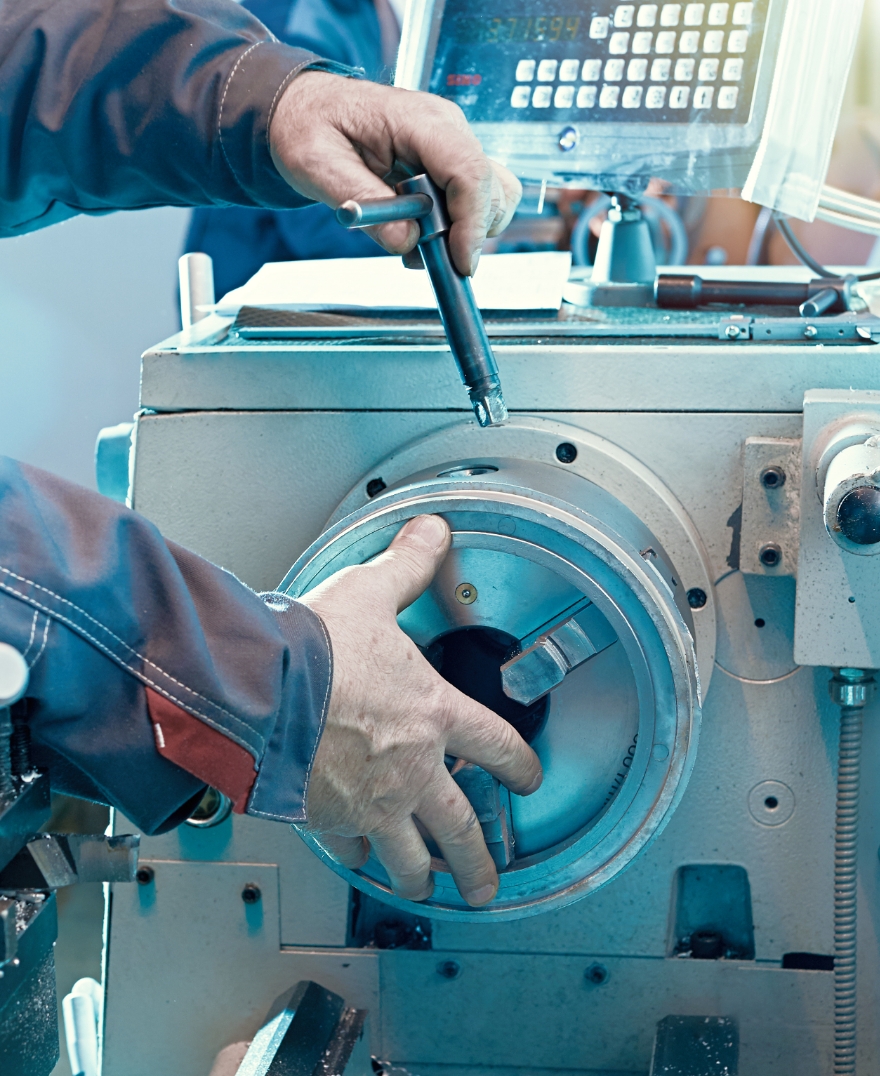 CNC machine precision components